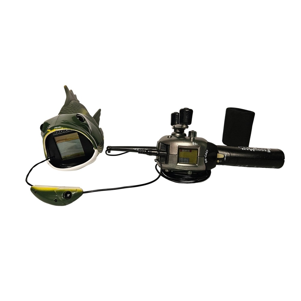 Radica Fish or Man Bass Fishin Handheld Electronic Game Tested Vintage 1998 7501